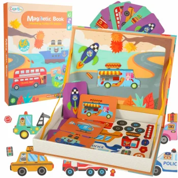 Magnetic Puzzle Book "Vehicles"