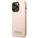 Guess Silicone Case for iPhone 14 Pro Max GUHMP14XSBPLP Pink