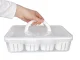 Divided Food Storage Container with Drainer and Handle, Clear