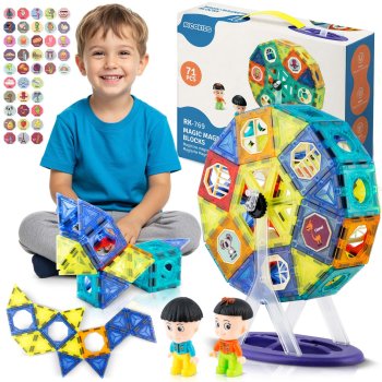 Ricokids Magnetic Tiles Ferris Wheel Building Set RK-769