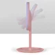 Round Make-up Table Mirror with LED Lighting, Pink