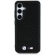 BMW Leather Carbon MagSafe Case for Samsung Galaxy S25 - Black
