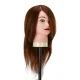 Gabbiano WZ1 Hairdressing Training Head Natural Hair 30 cm Brown 4H