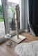 Cat Sisal Scratching Post, 100 cm - Beige/Gray