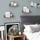 Leobert Loft Set of 3 Hanging Shelves, Brown/Black