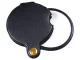 Folding Pocket Magnifier with Leather Case 3x Black