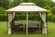 Gazebo Canopy Replacement 3x4m MultiGarden, Waterproof Vented Pavilion Roof Cover, Beige