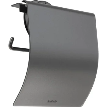 Brabantia Platinum Toilet Roll Holder, Steel, Wall Mounted