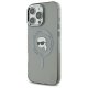 Karl Lagerfeld iPhone 16 Pro Case IML Metal Karl Head MagSafe, Black