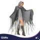 Glimz Black Hooded Cape, 180 cm