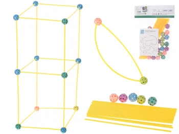 Straw Constructor Building Blocks for Base/Tent, 75 Pcs