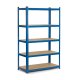 Heavy-Duty Metal Shelving Unit Humberg 150x75x30 cm, Blue