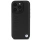 BMW iPhone 16 Pro Case Leather Hot Stamp MagSafe, Black