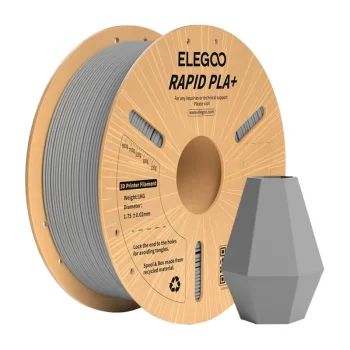 ELEGOO Rapid PLA+ 3D Printer Filament 1.75 mm 1 kg, Gray