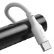 Baseus 2x set USB Typ C Cable Fast Charging PD and QC 40W 5A 1,5m, White