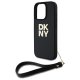 DKNY iPhone 16 Pro vāciņš Wrist Strap Stock Logo, melns