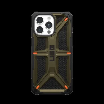 Apple iPhone 15 Pro Max 6.7'' UAG Monarch Hard Case Cover, Green Kevlar