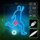 LED Neon Sign Soccer Player Light Forever Light FPNE31, Multicolor