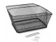 Large Metal Rear Bike Basket for Luggage Carrier, Screw-on, Black