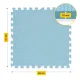 4Fizjo Foam Puzzle Educational Play Mat for Kids 180x180 cm, Light Blue
