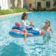 Inflatable Kids Pool Float Fighter Plane with Water Gun INTEX 57531, Blue
