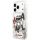 Karl Lagerfeld Liquid Glitter Choupette Logo MagSafe Phone Case Cover iPhone 17 Pro - Clear