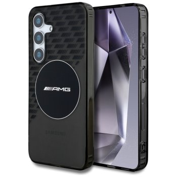 AMG Transparent Rhombs MagSafe Case for Samsung Galaxy S25 Black