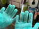 Silicone Dishwashing Gloves with Scrubber, 2 pcs