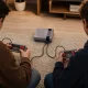 Retro TV Game Console with 620 Games and 2 Controllers, Grey