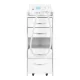 Podiatry Drill Set Saeyang Marathon Cyclone-Vac and Cabinet 969, White