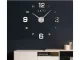 Large 3D Wall Clock, Adhesive, 130 cm, Silent, Silver