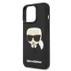 Karl Lagerfeld iPhone 13 Case 3D Rubber Karl\'s Head Black