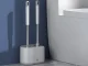 Silicone WC Toilet Brush, White/Gray