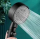 Black 3-Piece Shower Set with 5 Spray Modes and 200cm Hose