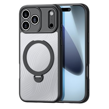 Dux Ducis Aimo Mag Case with Magnetic Ring and Stand  iPhone 17 Pro Max - Black