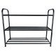 3-Tier Metal Shoe Rack, Freestanding Shoe Organizer for 12 Pairs