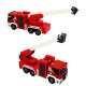 Large Take-Apart Fire Truck Toy with Lights, Sounds & Ladder