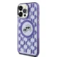 Karl Lagerfeld iPhone 15 Pro Case IML Monogram Karl & Choupette MagSafe, Purple