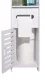 Tall Bathroom Storage Cabinet with Shelves 120cm, White