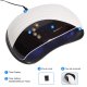 DUAL LED MODERN BIG Q005 UV/LED Manicure & Pedicure Lamp 90 W, White (51 LED, Dual LED, Low Heat Mode)