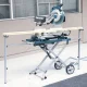 Saw Stand Makita DEAWST05 with Supports, Silver/Blue