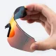 Rockbros Polarized Cycling Glasses with UV Protection and Corrective Insert, Gray