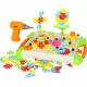Kids Educational Constructor Building Blocks Pins Screws + Screwdriver, 181 pcs.