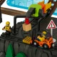 Wooden Train Track with Construction Site, 55 Pieces