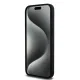 DKNY iPhone 15 Pro Max Case Liquid Silicone White Printed Logo MagSafe, Black