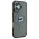 Чехол Karl Lagerfeld для iPhone 16 IML Metal Choupette Head MagSafe, черный