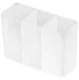 Self-adhesive cosmetics organizer