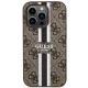 Guess 4G Printed Stripes MagSafe Case for iPhone 14 Pro Max, Brown