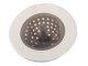 Drain Stopper Sink Strainer Silicone Bathtub Drain Cover, Beige