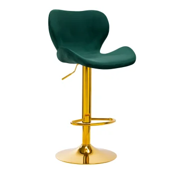 4Rico QS-B15 Bar Stool, Green Velvet